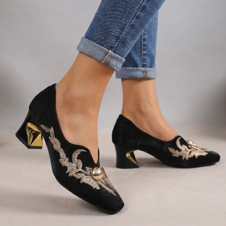 Juliana Embroidered Pumps