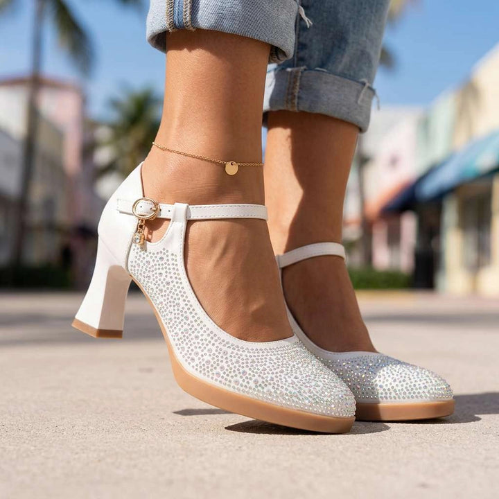 White rhinestone sparkling heels (3).png