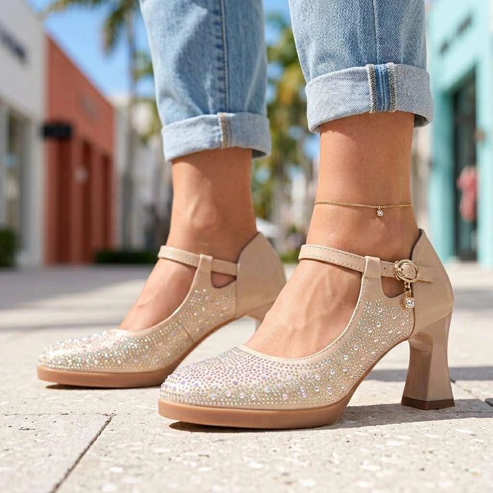 Beige rhinestone sparkling heels (2).png