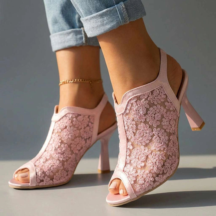 Open toe pink lace heels (2).png