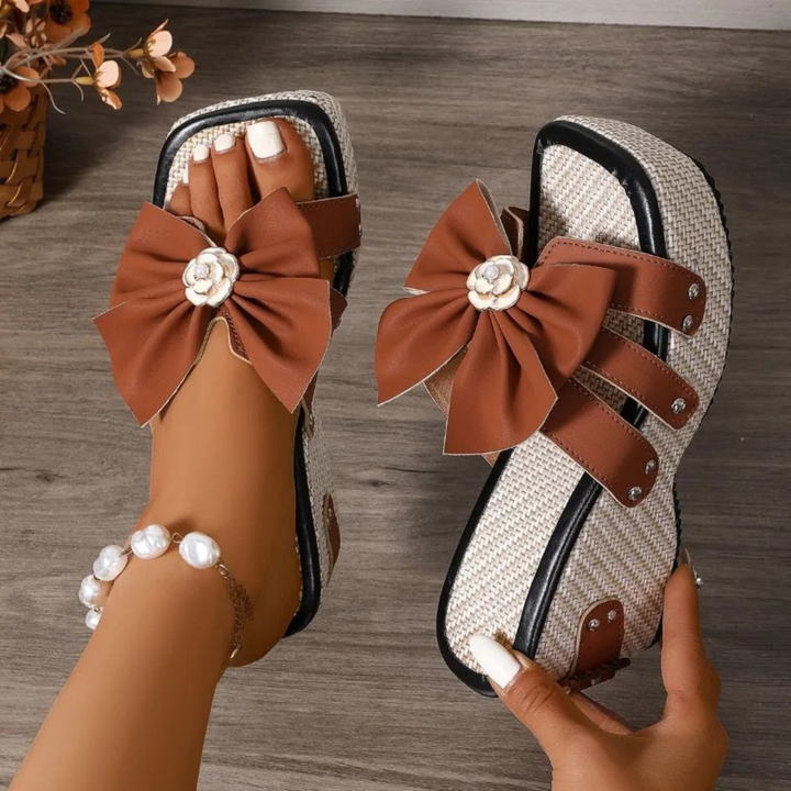 Evelina Bow Slides