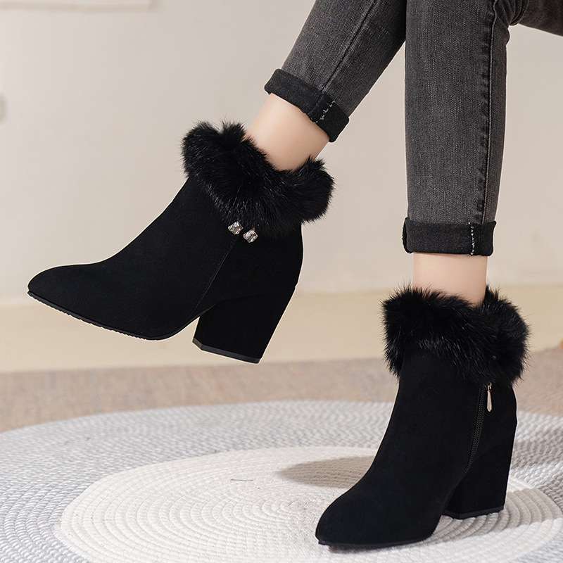 Evelyn Fuzzy Heels