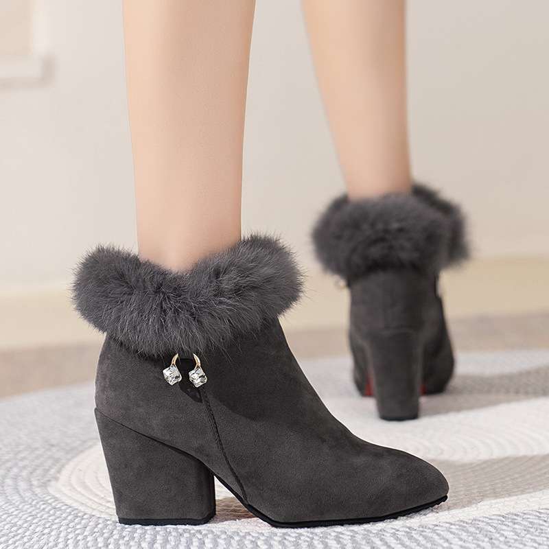 Evelyn Fuzzy Heels