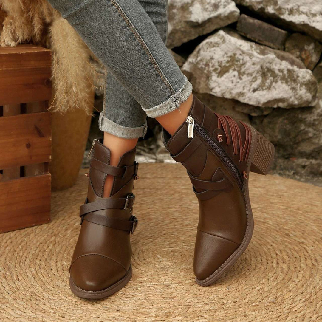 Delaney Buckle Boots