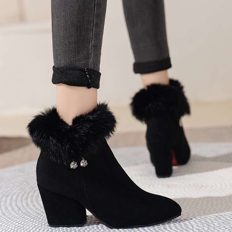 Evelyn Fuzzy Heels