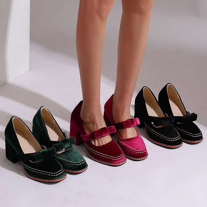 Alessia Velvet Loafers