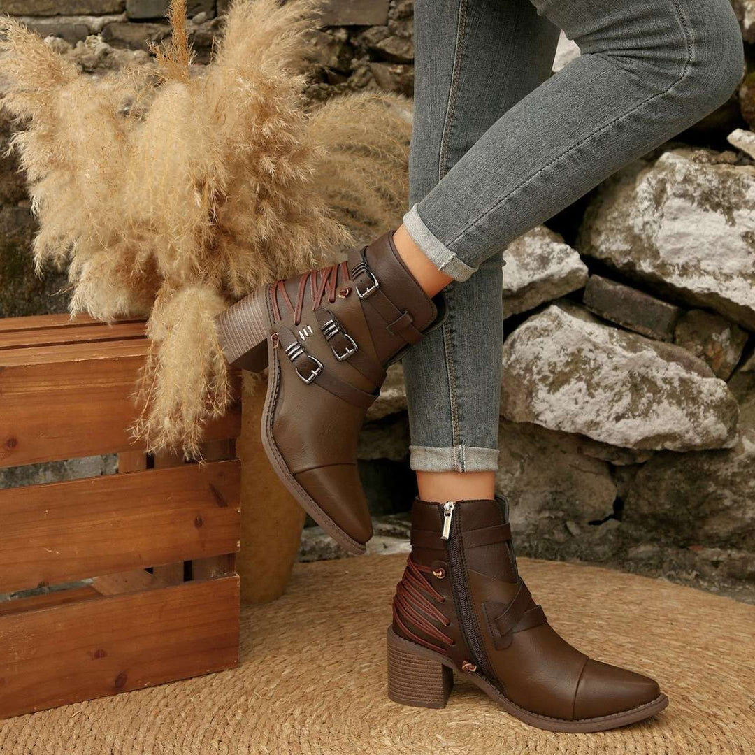 Delaney Buckle Boots