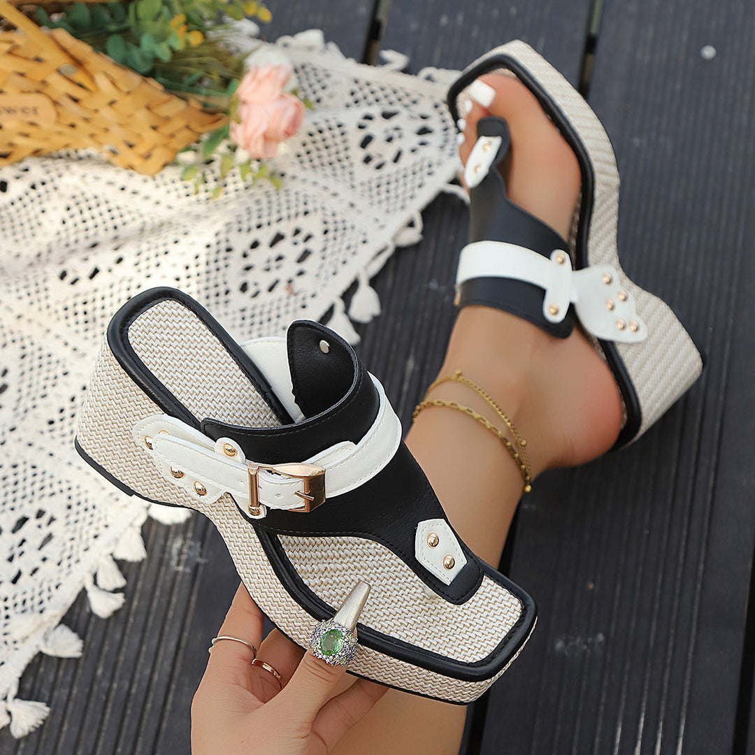 Evelina Strap Slides