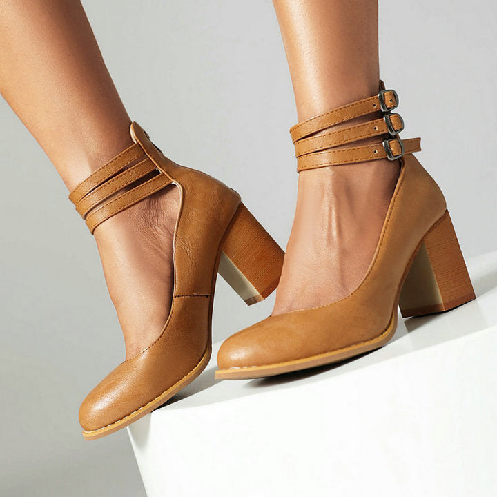 Madison Block Heels