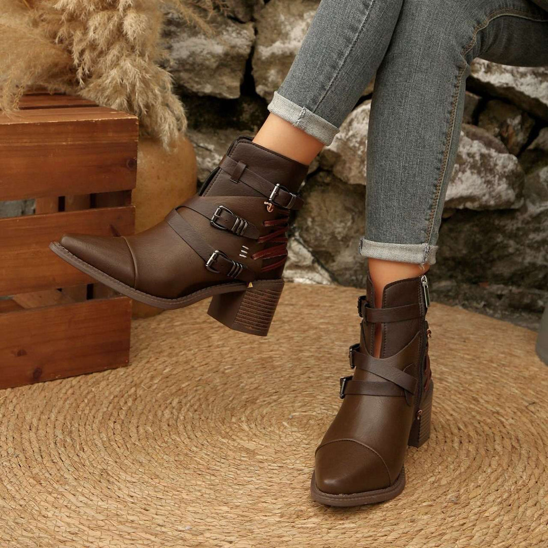 Delaney Buckle Boots
