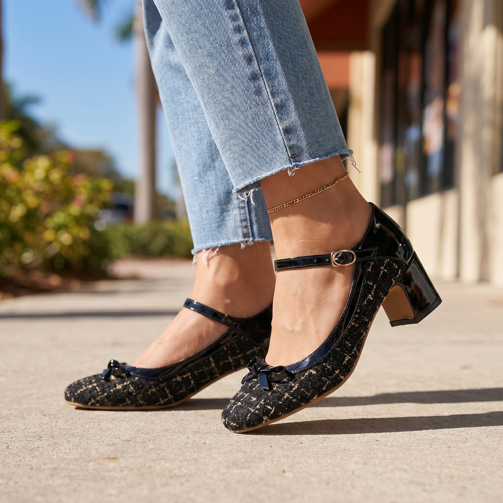 Black Elara Vance Mary Janes 1