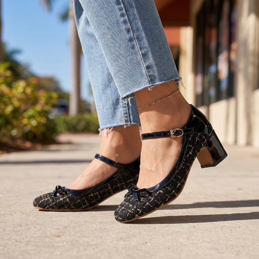 Black Elara Vance Mary Janes 1