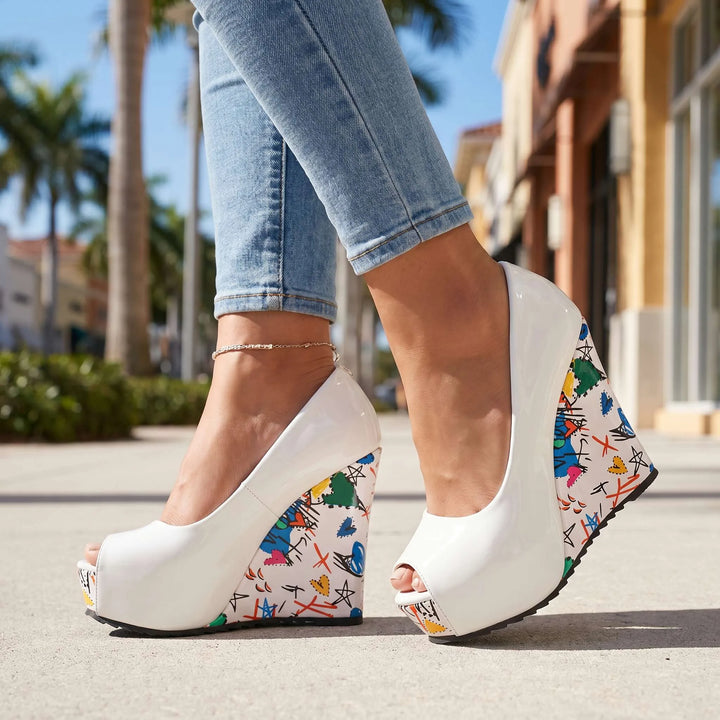 Graffiti chunky heels (5).png