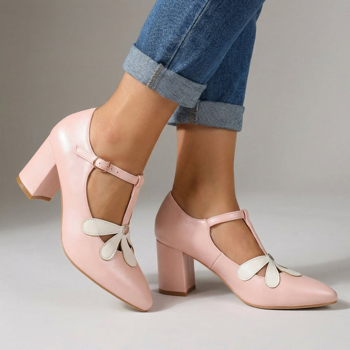 Eliza Bloom Mary Janes - Color:Pink;Size:35