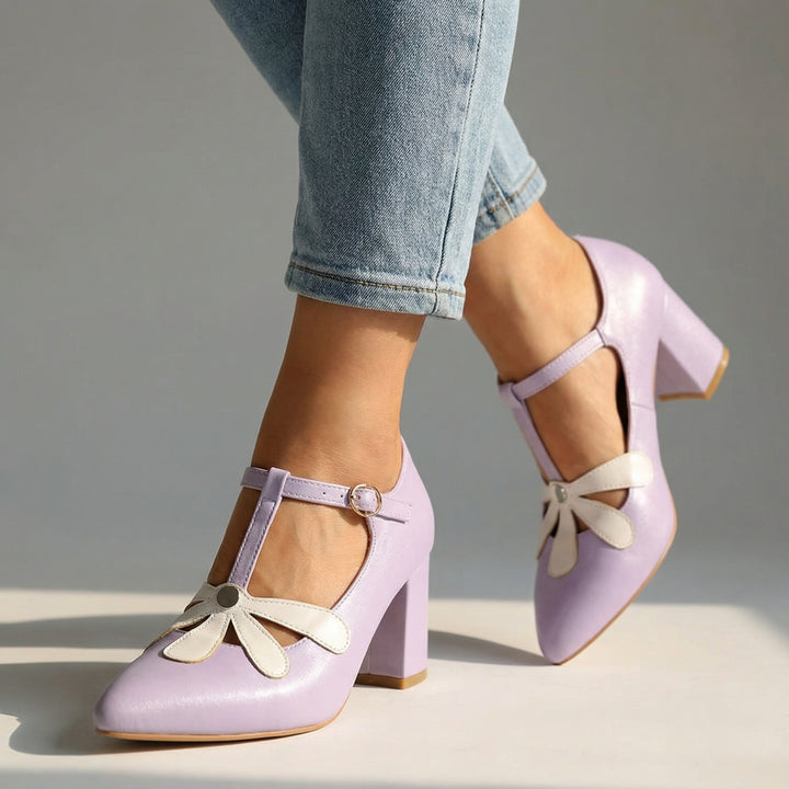 Eliza Bloom Mary Janes - Color:Purple;Size:35