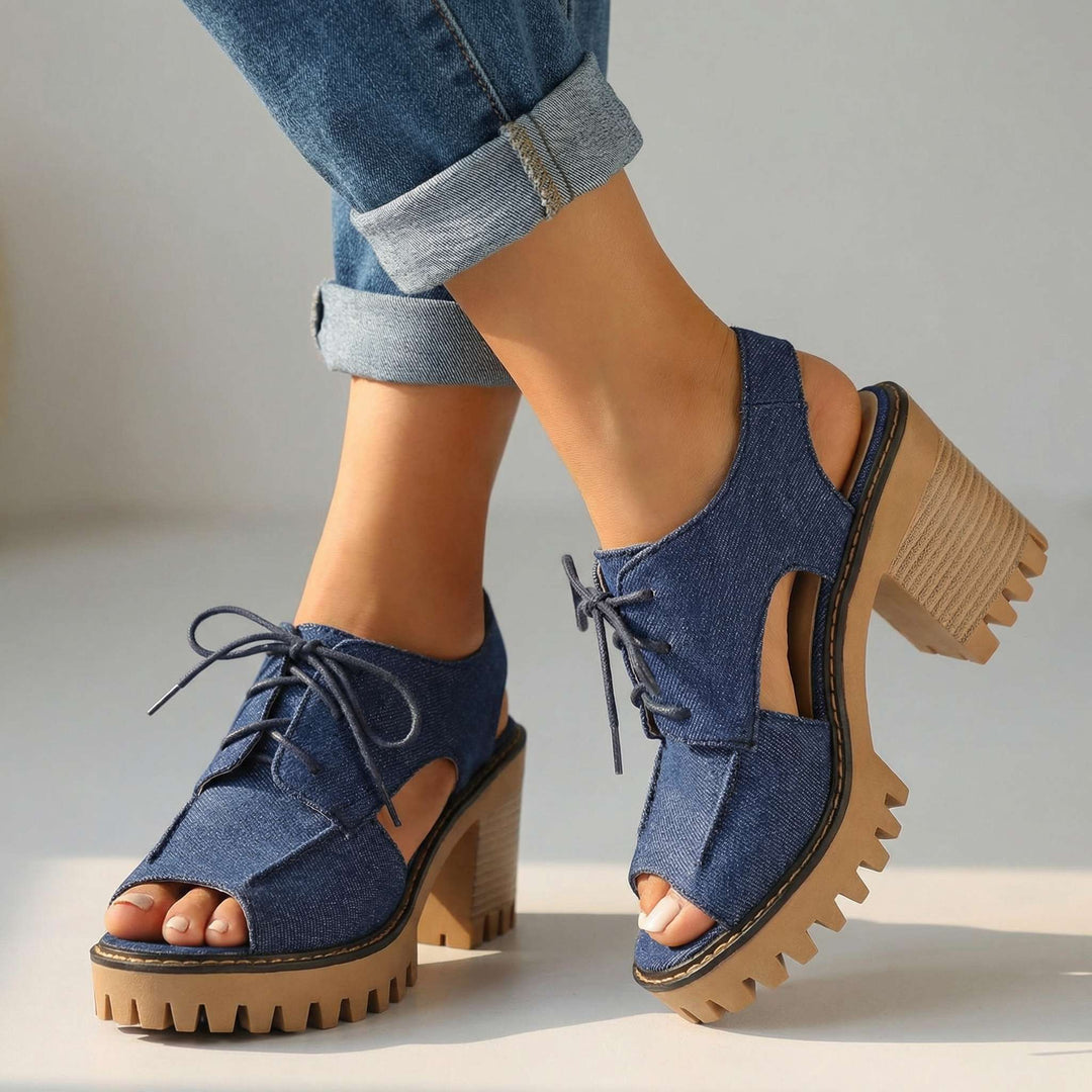 Larissa Lace-Up Heels