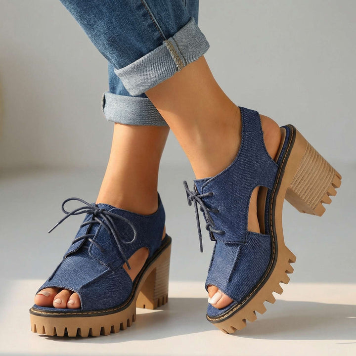 Larissa Lace-Up Heels