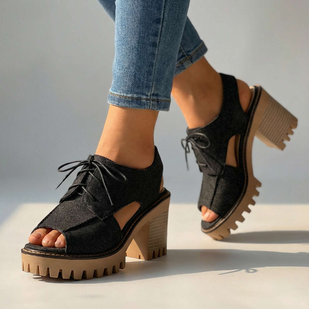 Larissa Lace-Up Heels