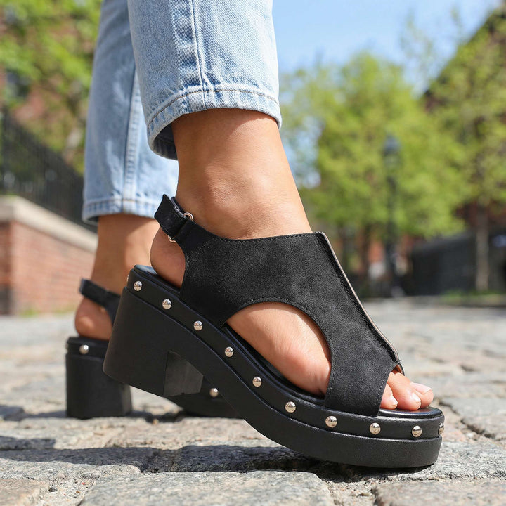Loretta Studded Slides