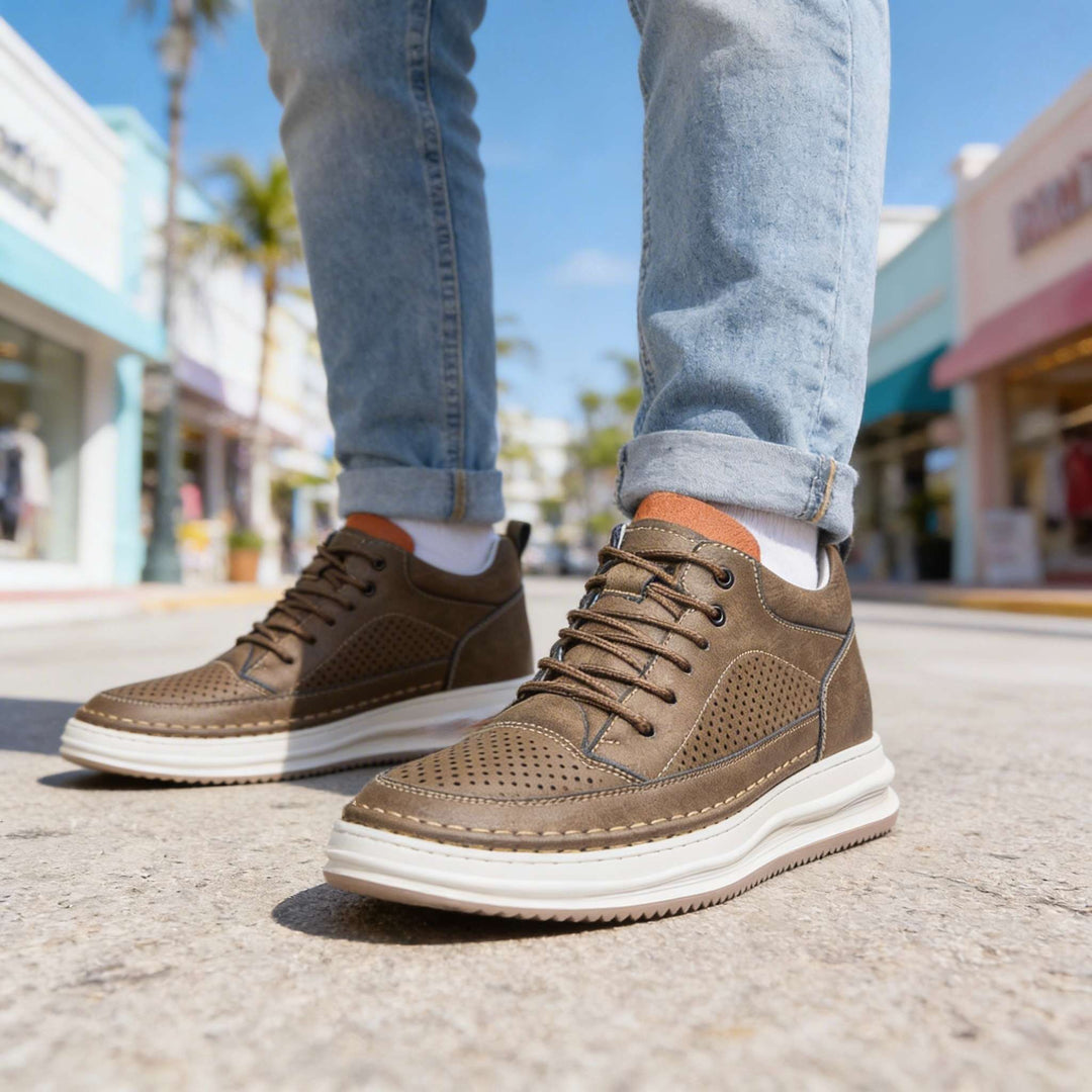 Robert Johnson Breeze Leather Sneakers