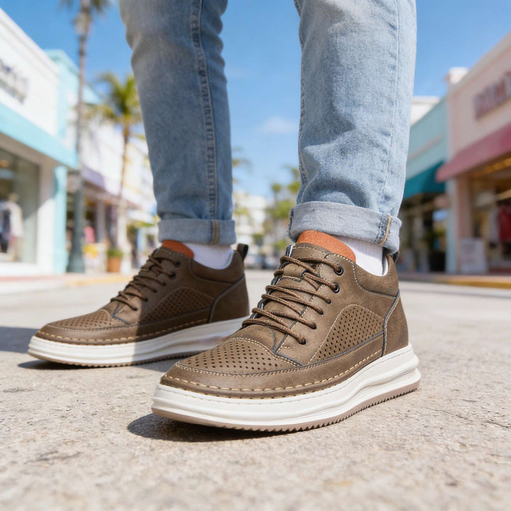 Robert Johnson Breeze Leather Sneakers