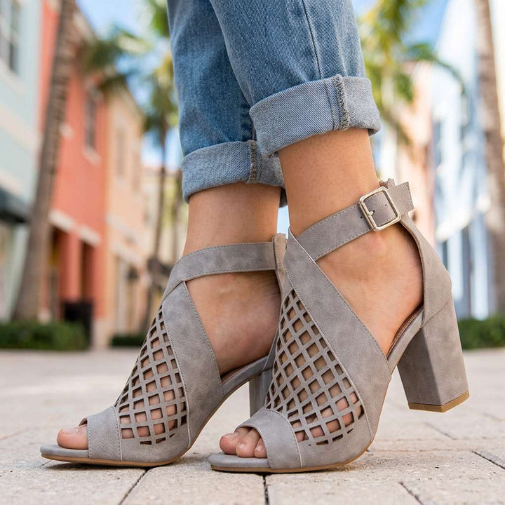 Larissa Open Toe Heels
