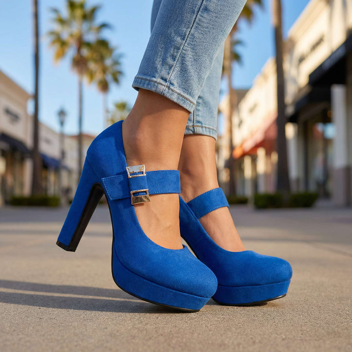 Alessia Velvet Pumps