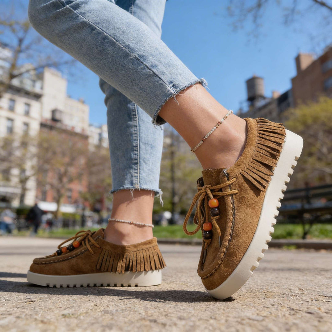 Avery Suede Moccasins