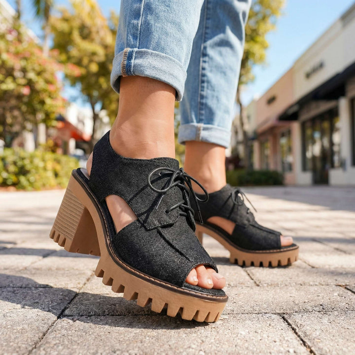 Larissa Lace-Up Heels