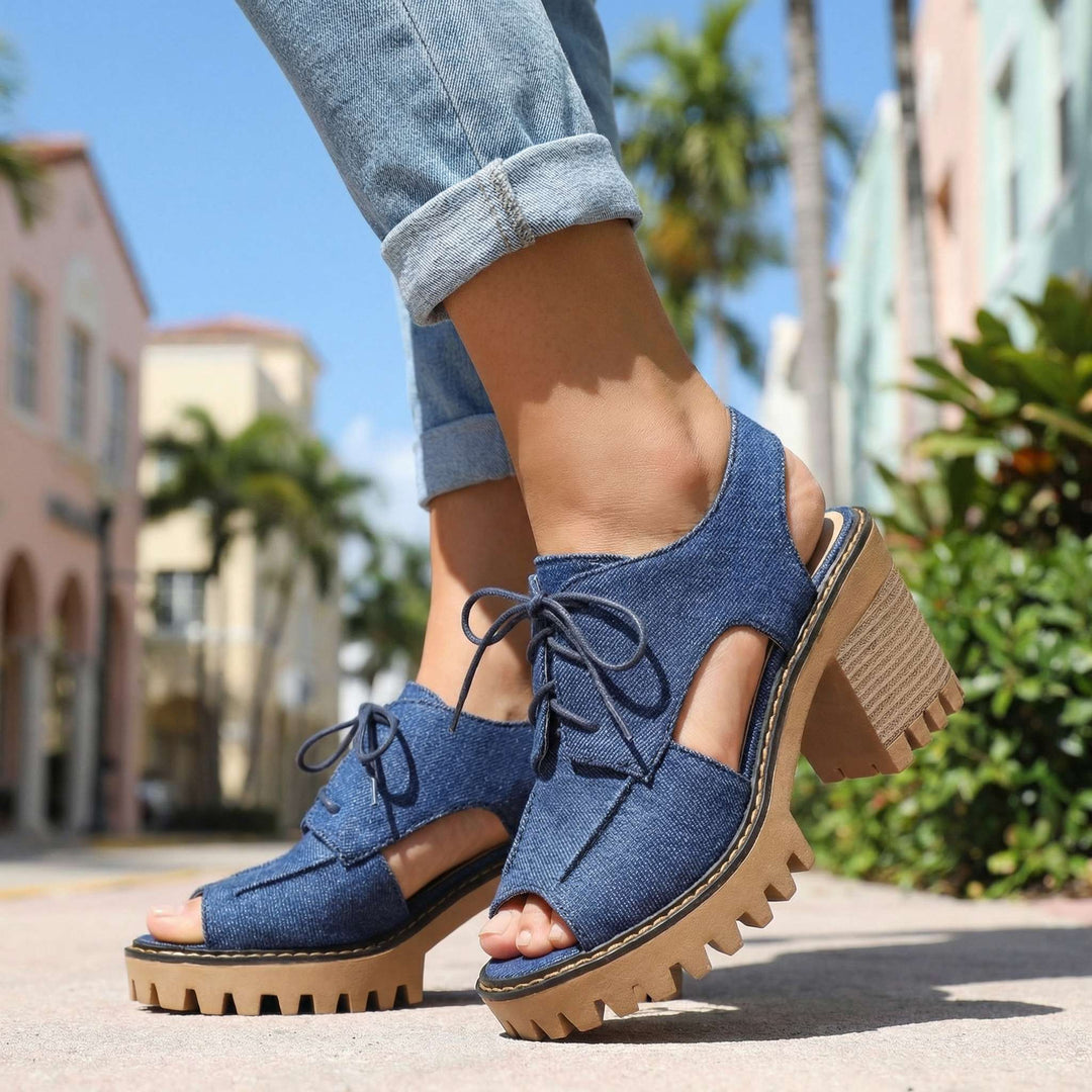 Larissa Lace-Up Heels