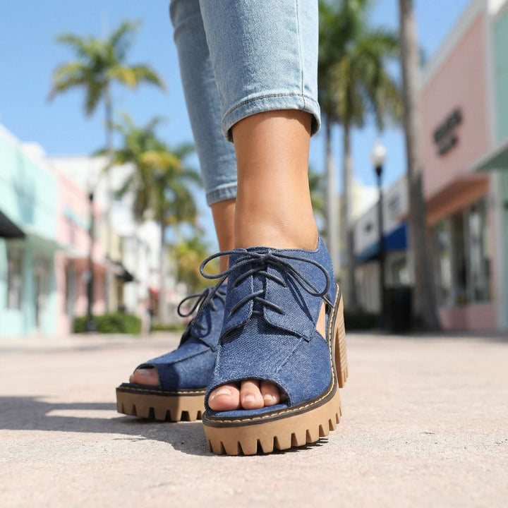 Larissa Lace-Up Heels