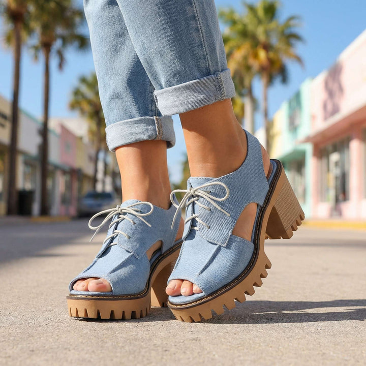 Larissa Lace-Up Heels