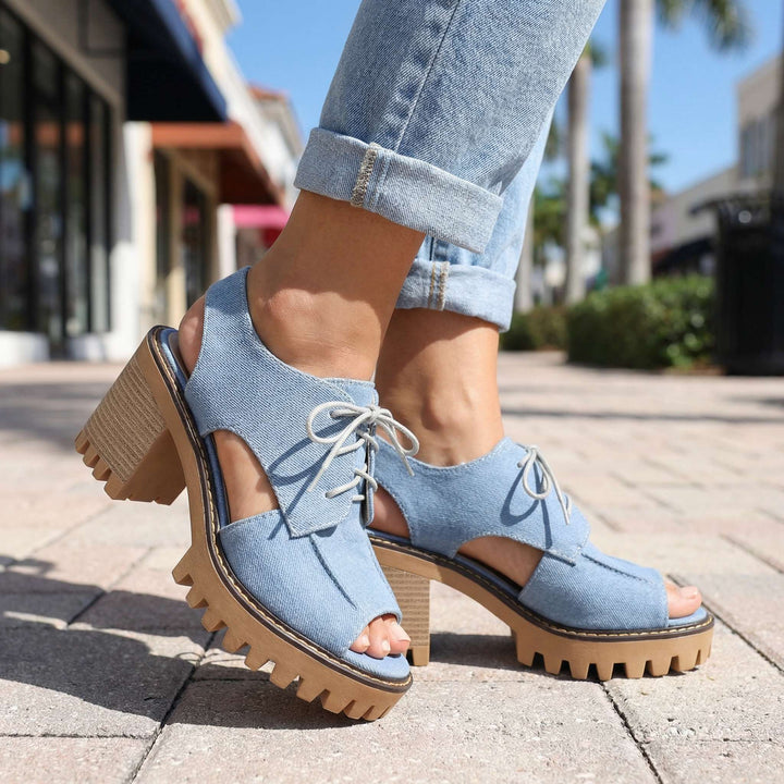Larissa Lace-Up Heels