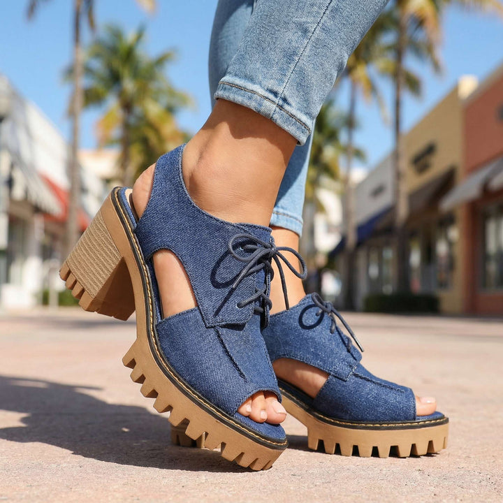 Larissa Lace-Up Heels