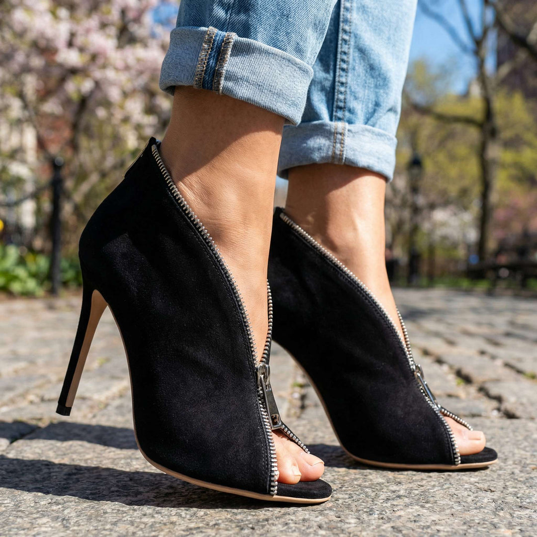 Scarlett Zipper Heels