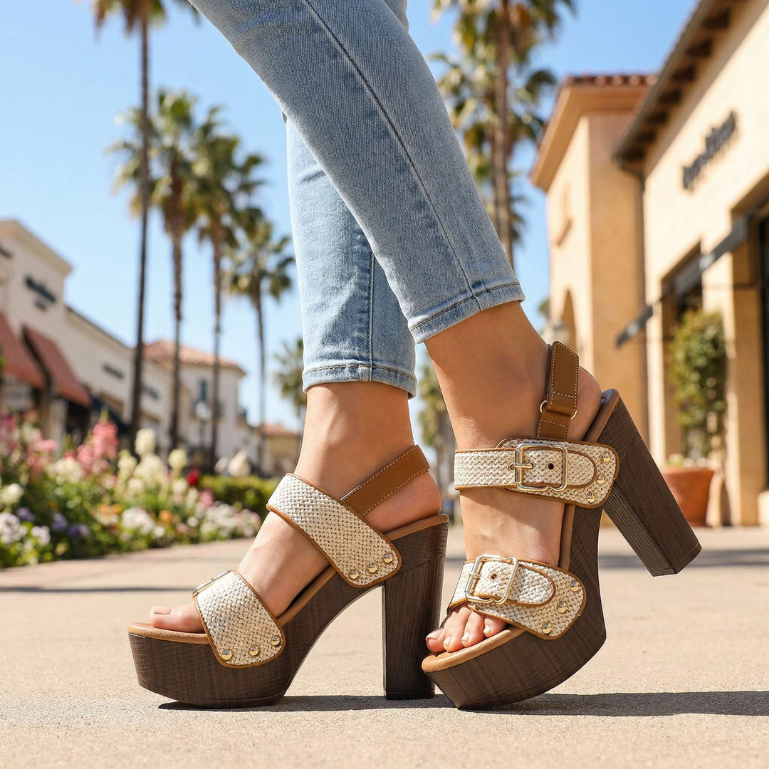 Vanessa Buckle Strap Heels