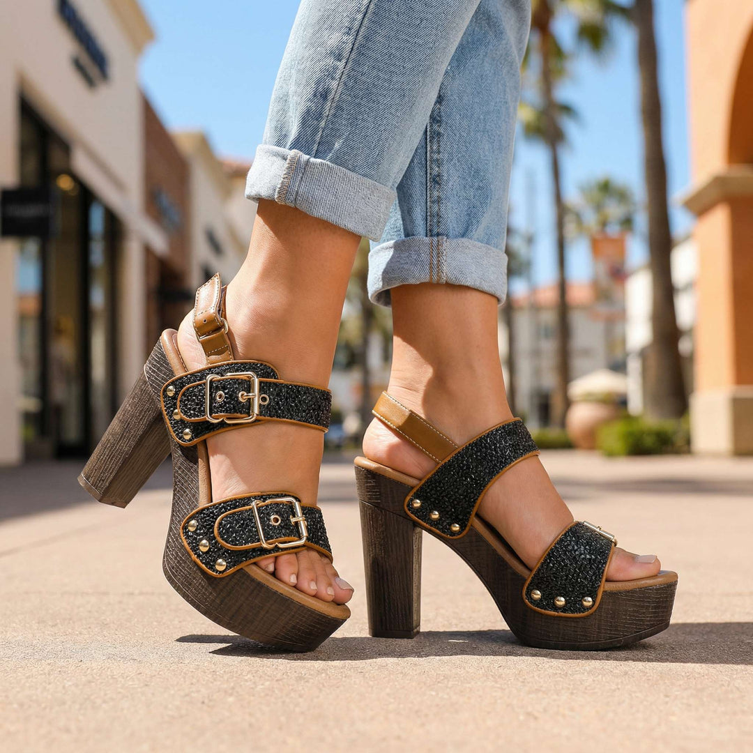 Vanessa Buckle Strap Heels