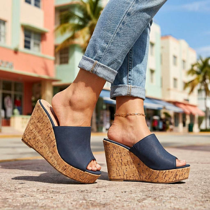 Ashley Taylor Cork Wedges