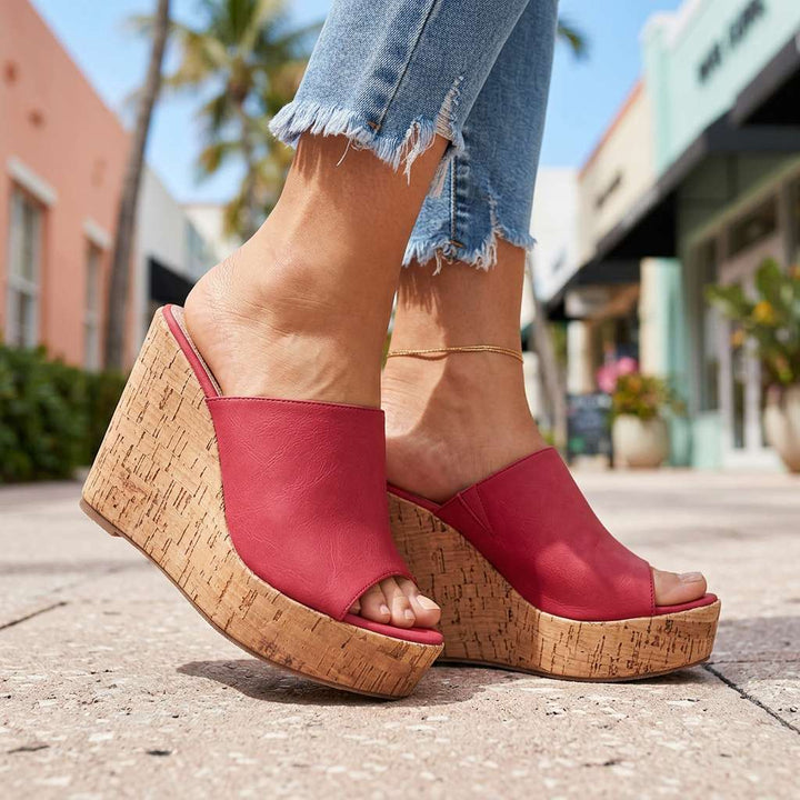 Ashley Taylor Cork Wedges