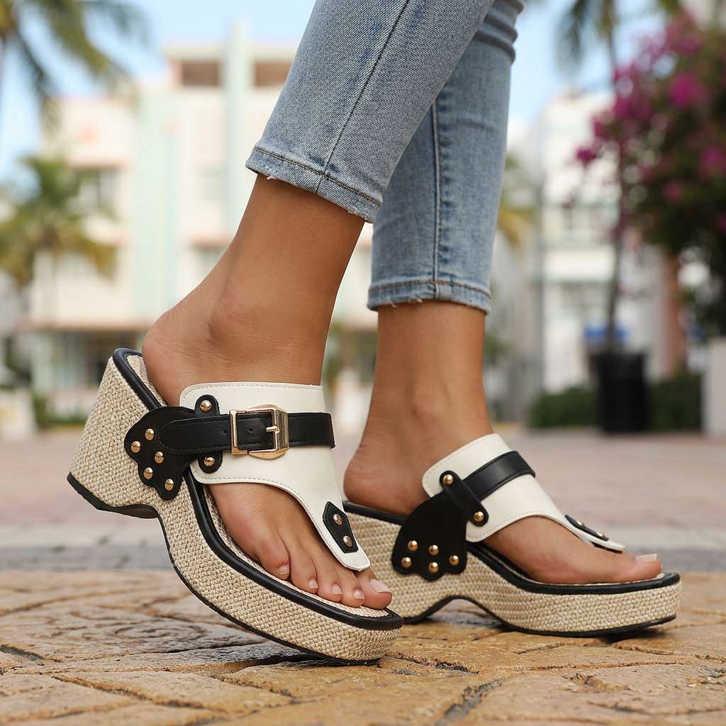 Evelina Strap Slides