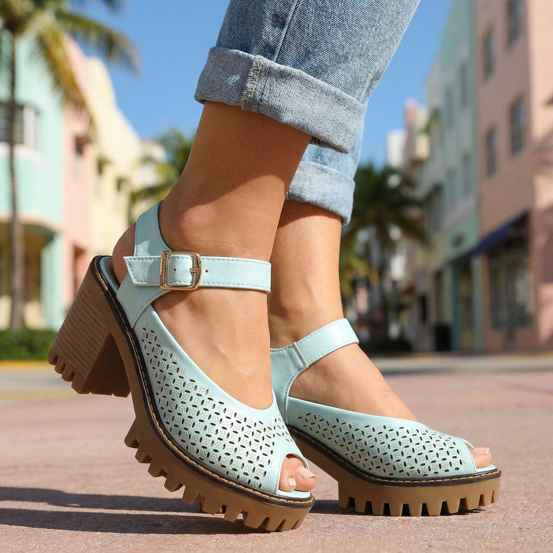 Larissa Chunky Sandal Heels