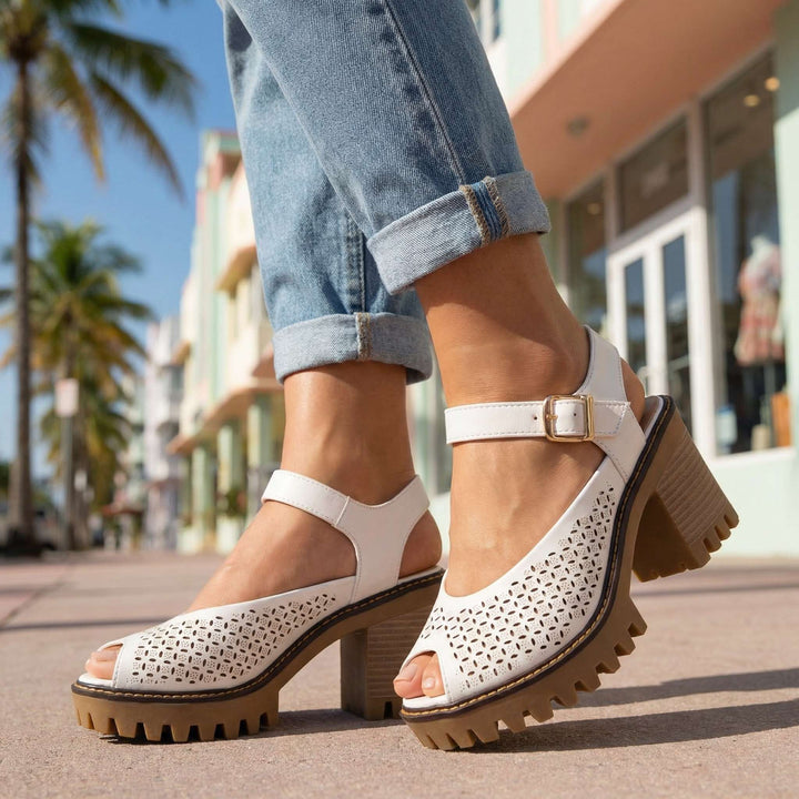 Larissa Chunky Sandal Heels