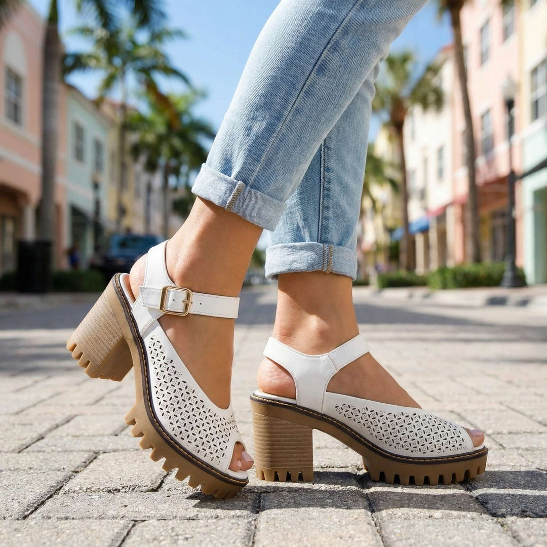 Larissa Chunky Sandal Heels