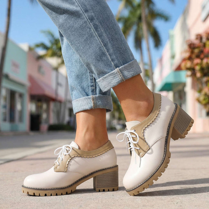 Ashley Lace-Up Heels