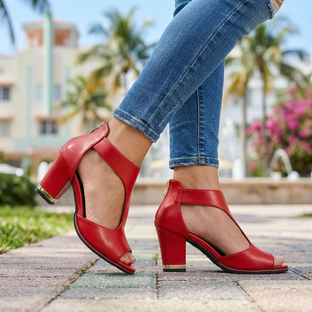 Serena Open Toe Heels