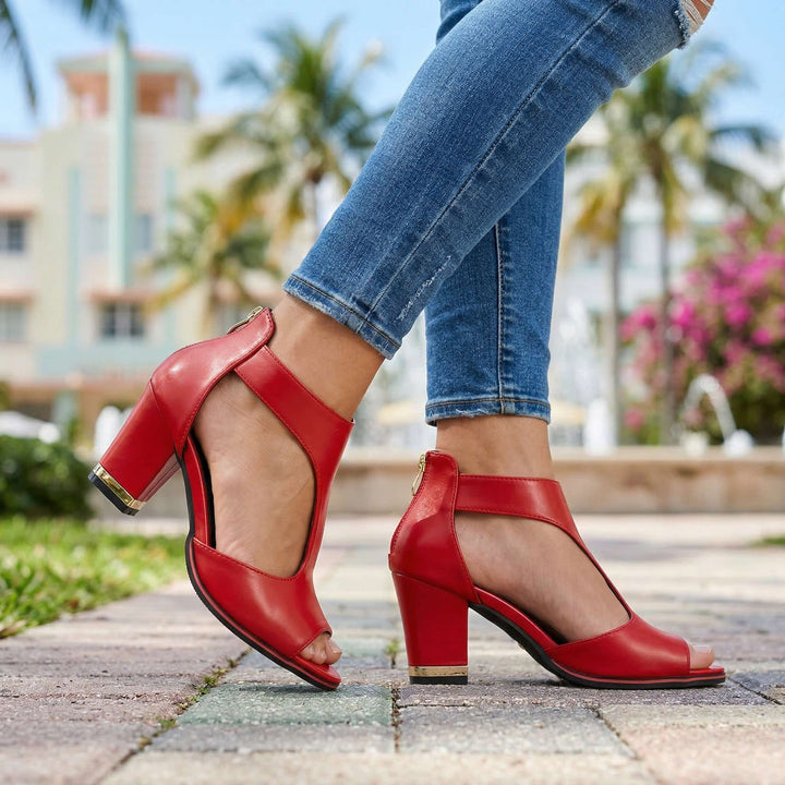 Serena Open Toe Heels