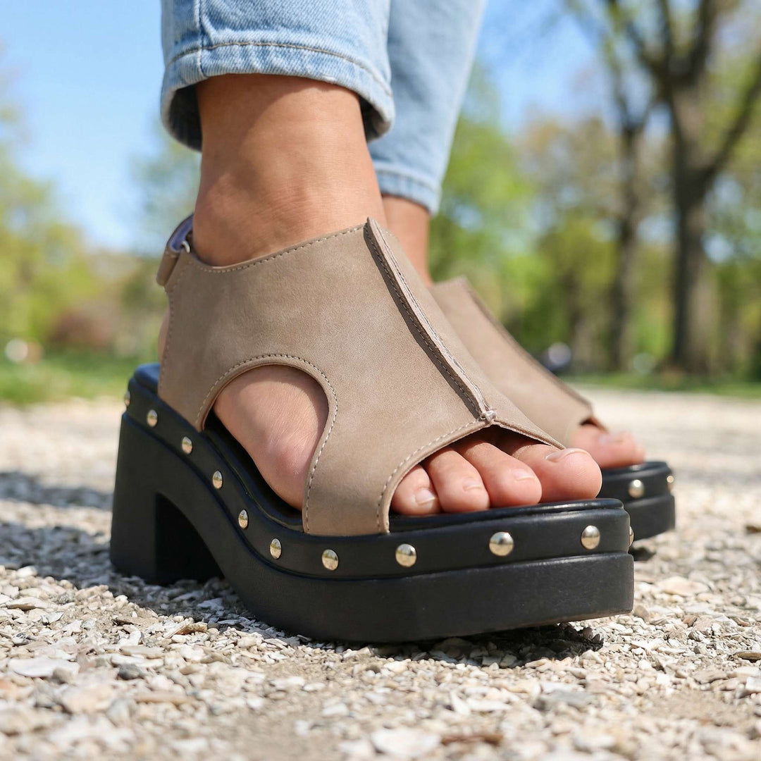 Loretta Studded Slides