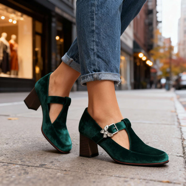 Vanessa Velvet Heels