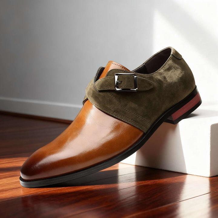 George Williams Suede Monk Straps