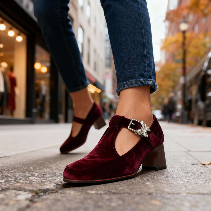 Vanessa Velvet Heels